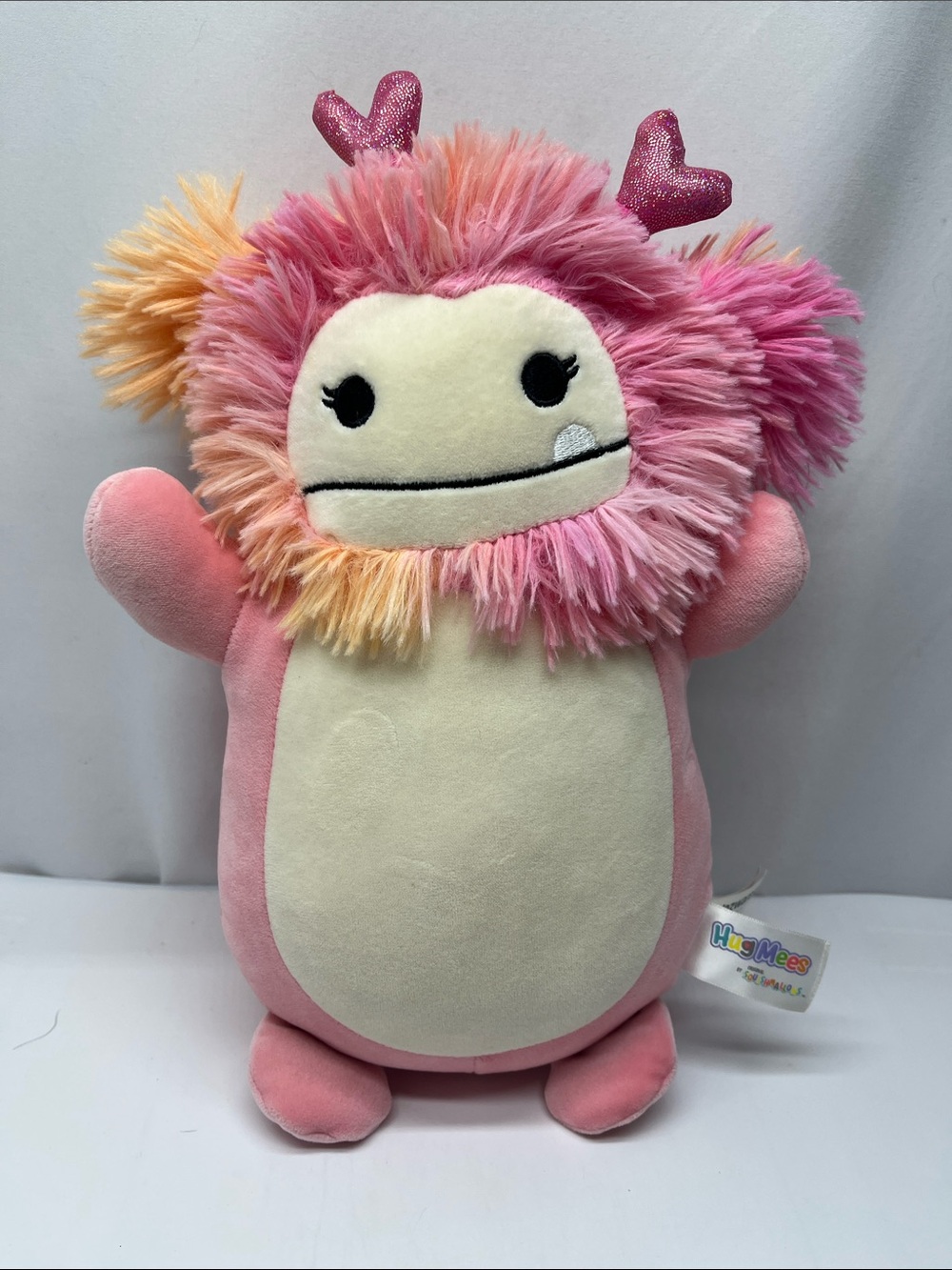 Pink Hug Mees Squishmallows Plush Yeti Toy - Soft Cuddly Kids Toy